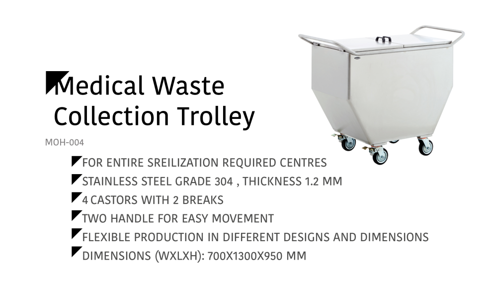 Medical Waste Collection Trolley MOH-004