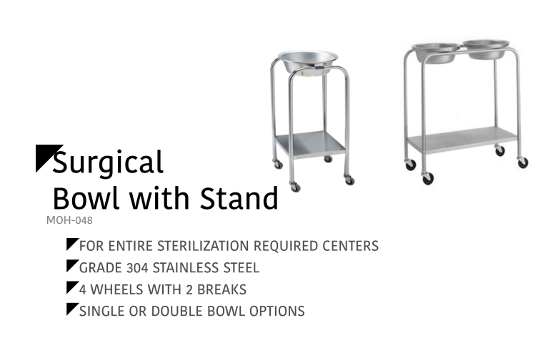 Surgical Bowl With Stand MOH-048