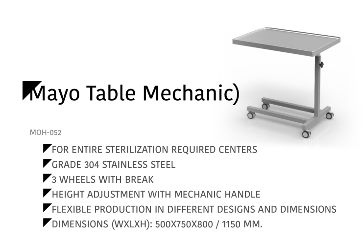 Mayo Table Mechanic MOH-052