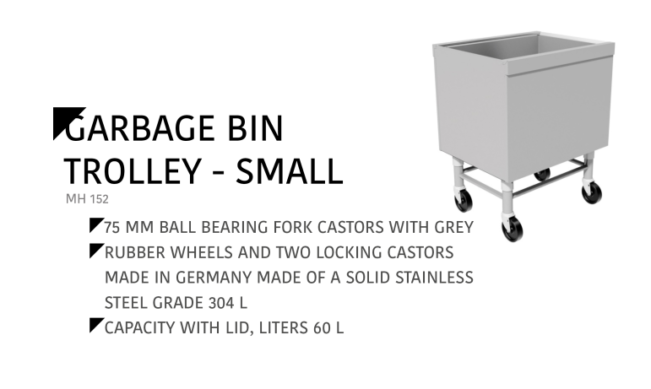 Garbage Bin Trolley – Small MH 152