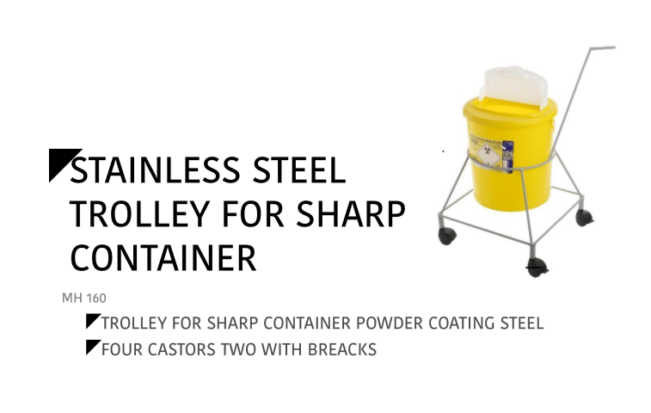 Stainless Steel Trolley For Sharp Container MH-160