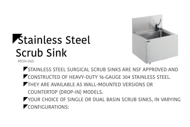 Stainless Steel Scrub Sink MOH-065