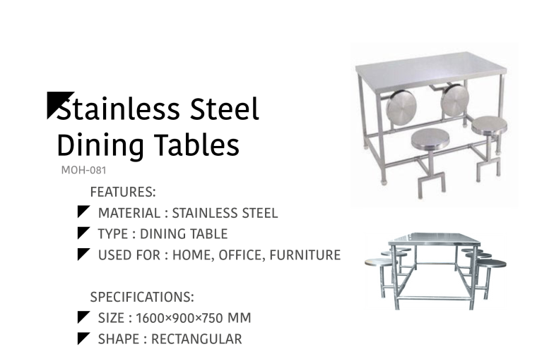 Stainless Steel Dining Tables MOH-081