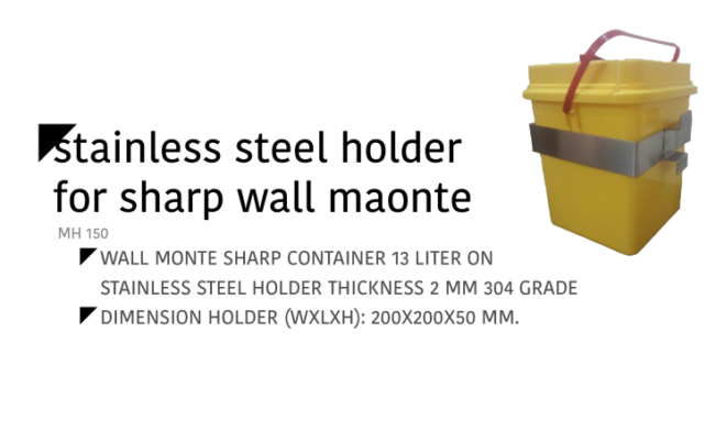 Stainless Steel Holder For Sharp Wall Maonte MH 150